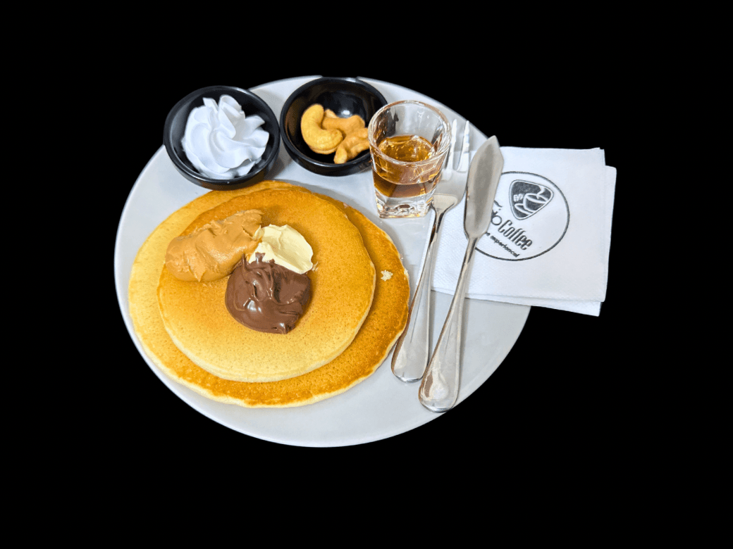 Nutella-Peanut Pancakes